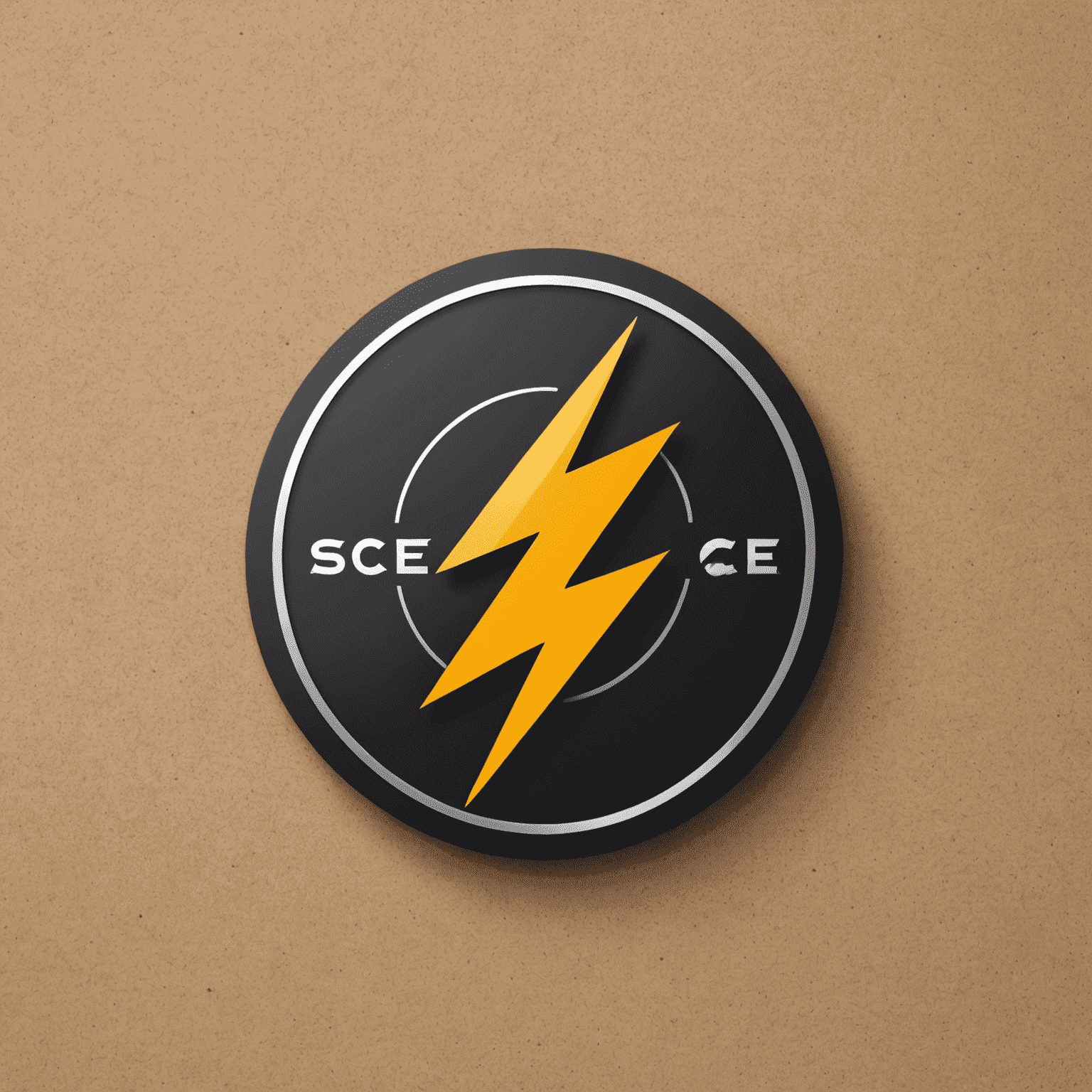 Sce_com logo - A modern, sleek design featuring a lightning bolt icon integrated with the company name
